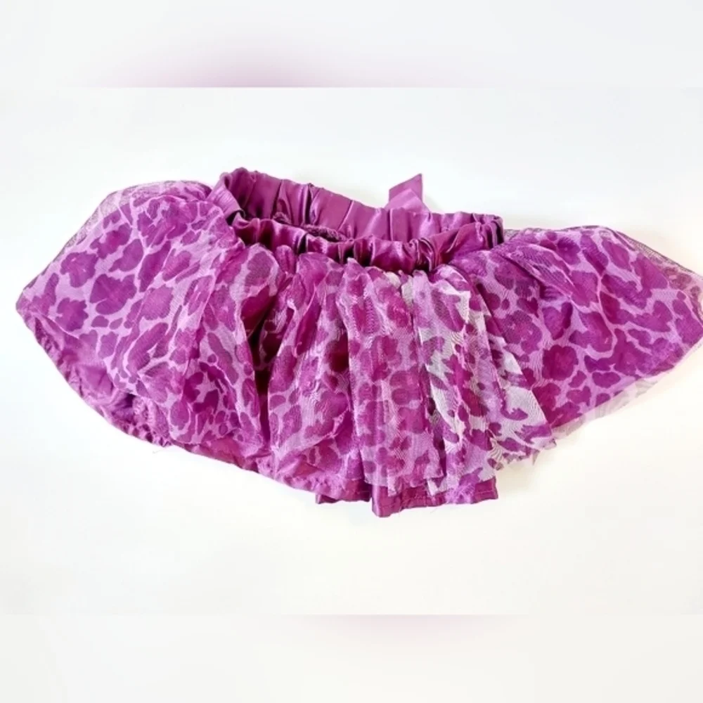 Purple Cheetah‎ Print Tutu Skirt 18 Months